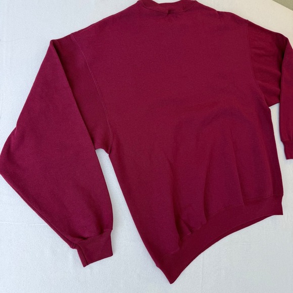 Vintage Hanes Mississippi State Bulldogs Sweatshirt XL Maroon Crewneck - Picture 4 of 11